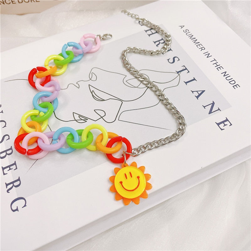 Smiley Switch Up Necklace