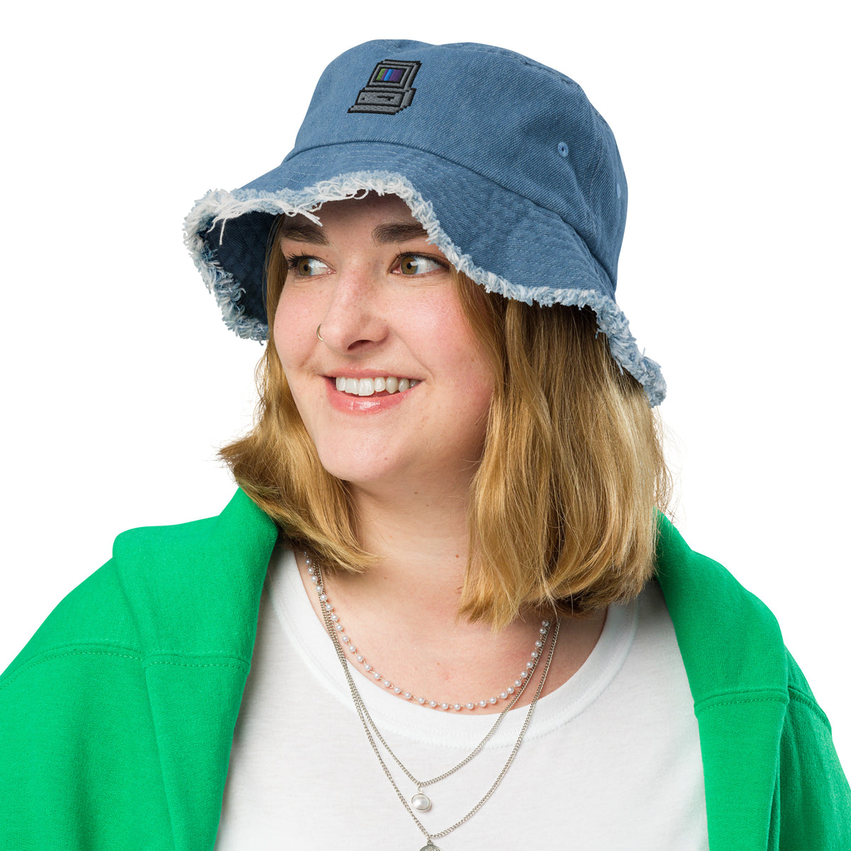 95 Iconic Distressed Denim Bucket