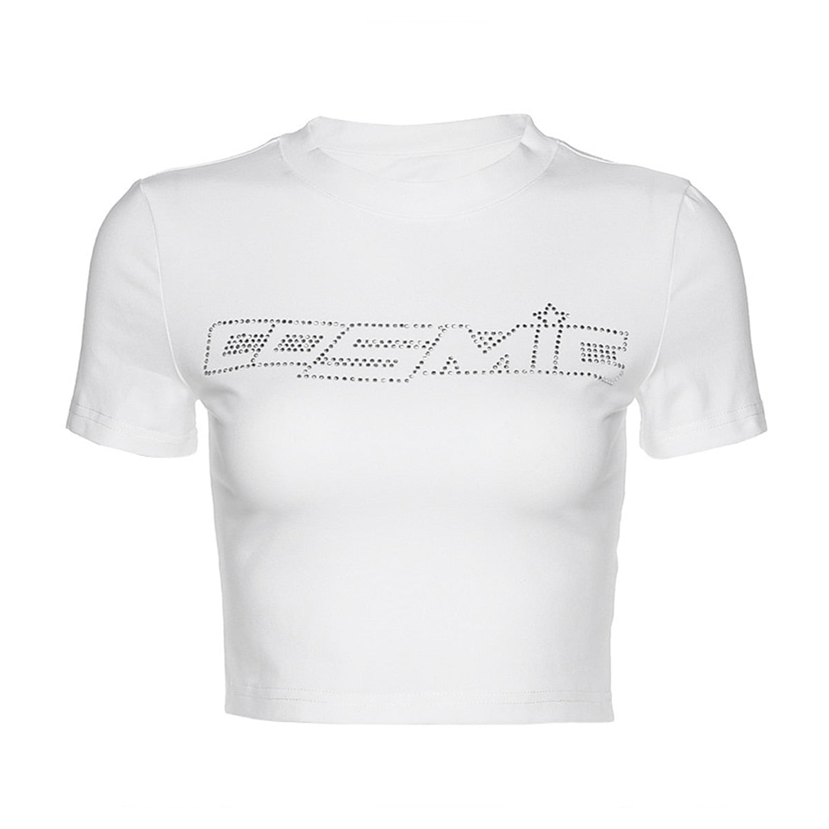 Cosmic Rhinestones Crop Tee