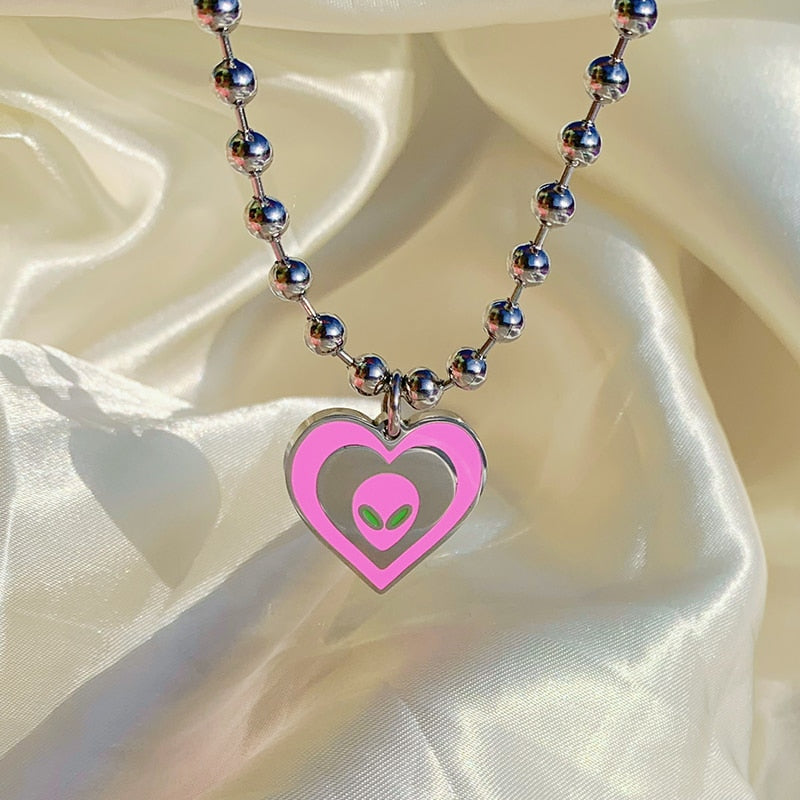 Alien Pendant Necklace