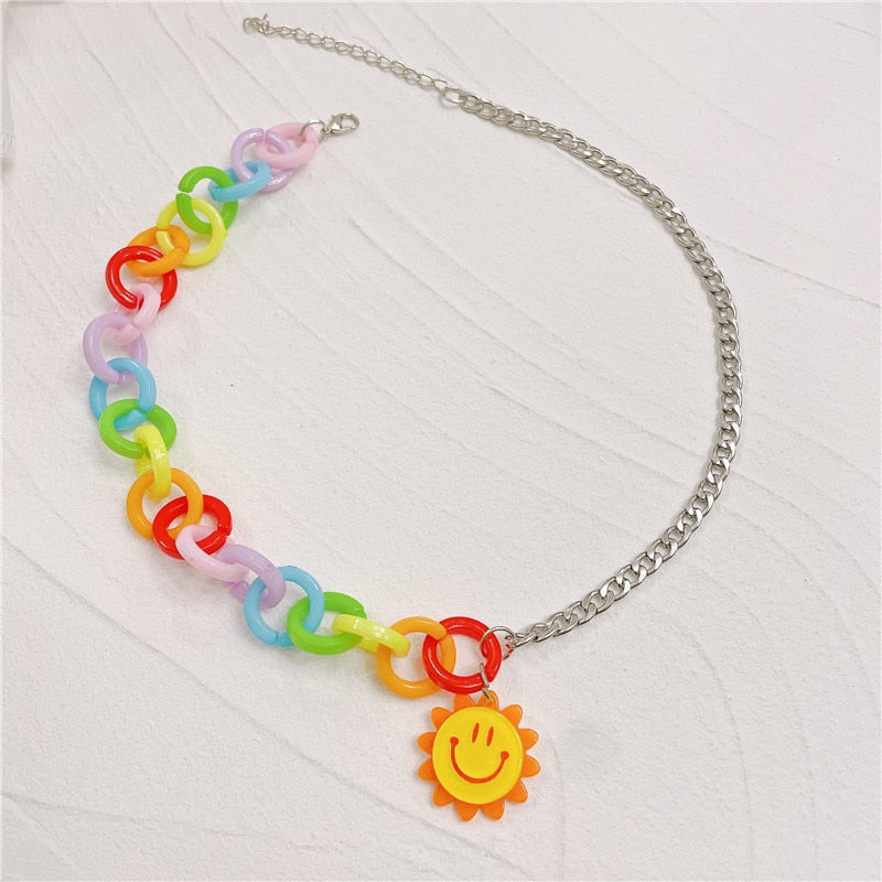 Smiley Switch Up Necklace