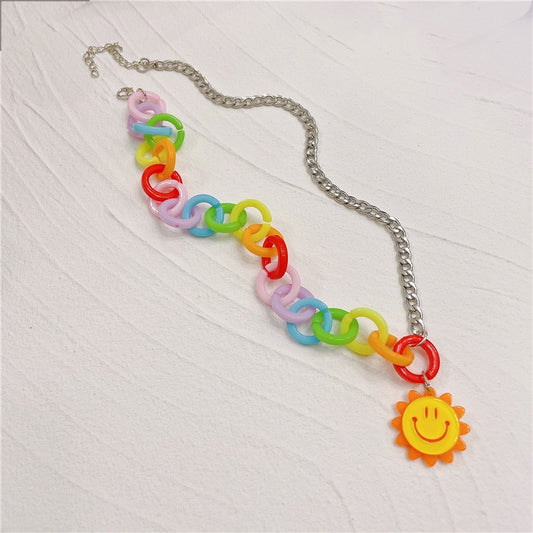Smiley Switch Up Necklace