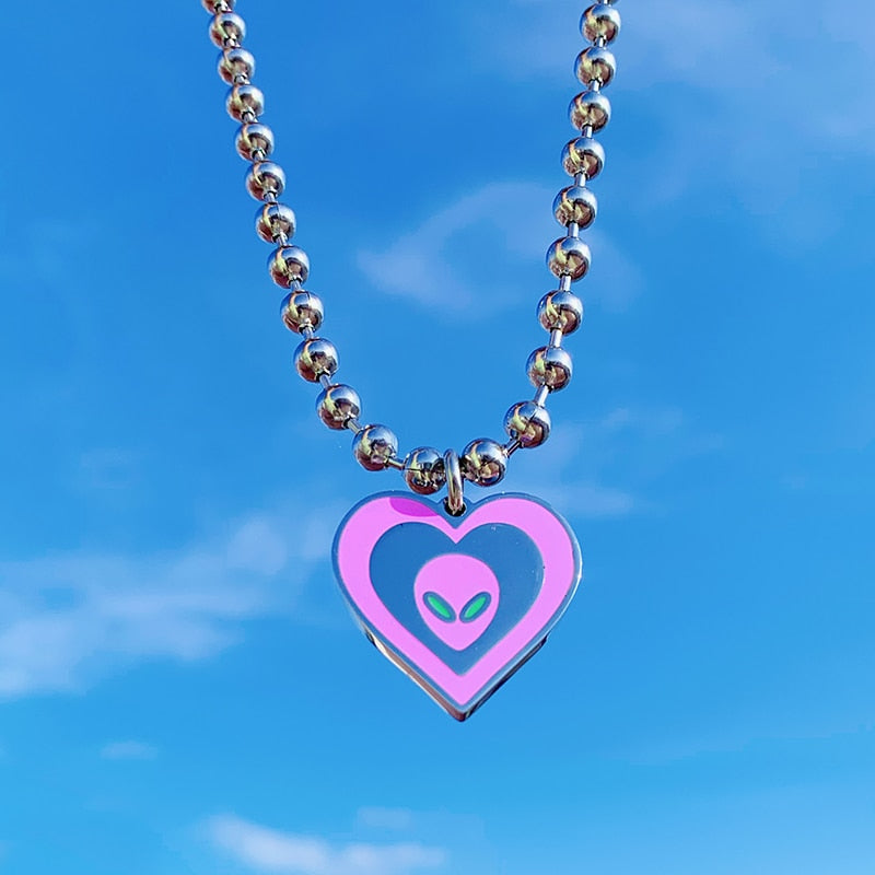 Alien Pendant Necklace
