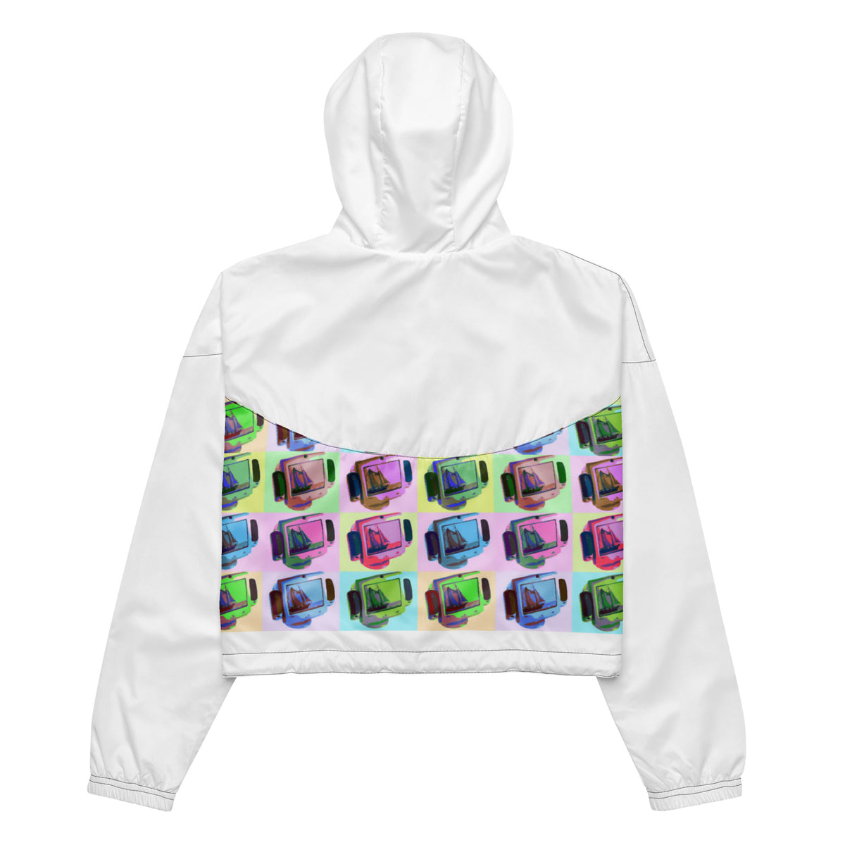 Family Computer Cropped Windbreaker