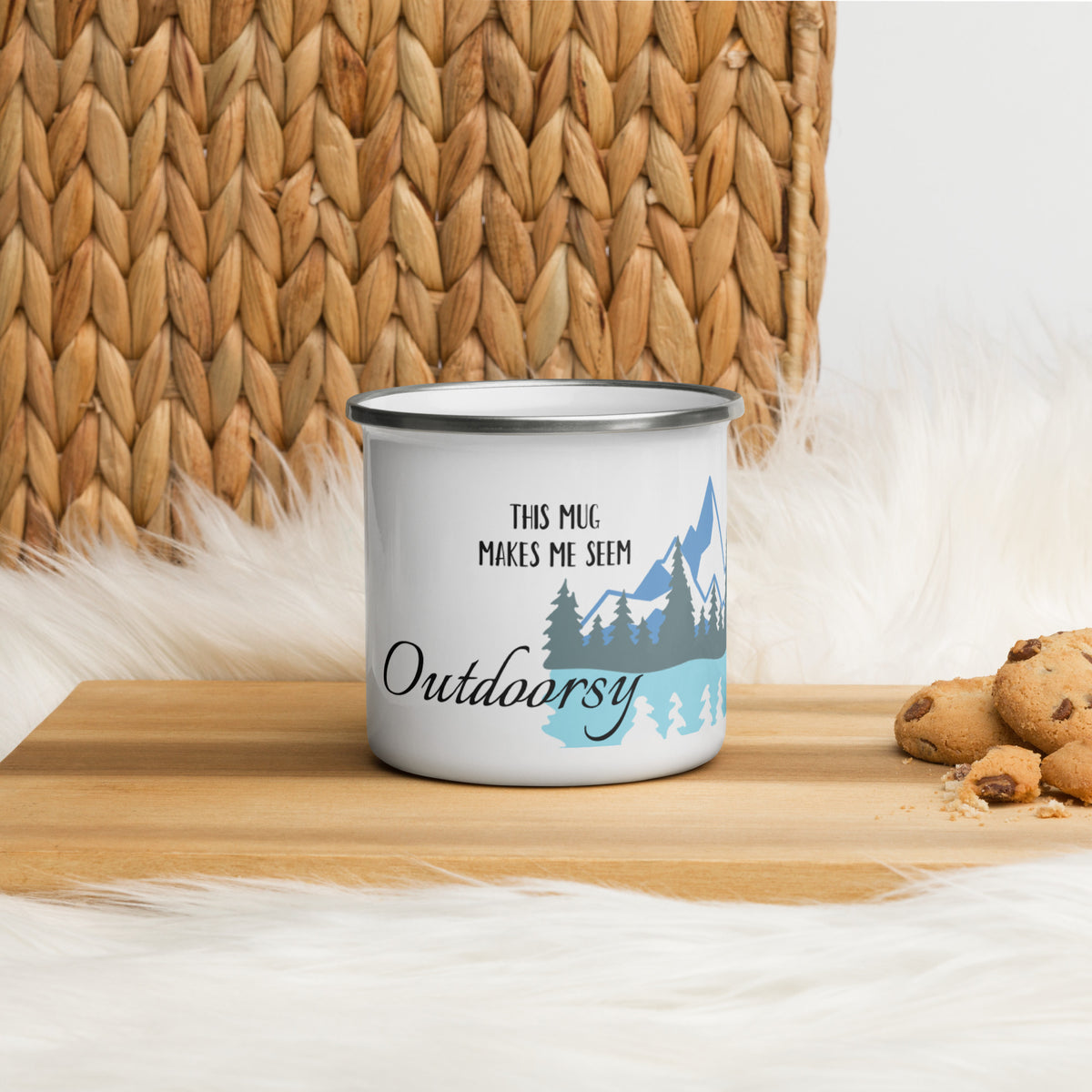 We Definitely Go Camping Enamel Mug