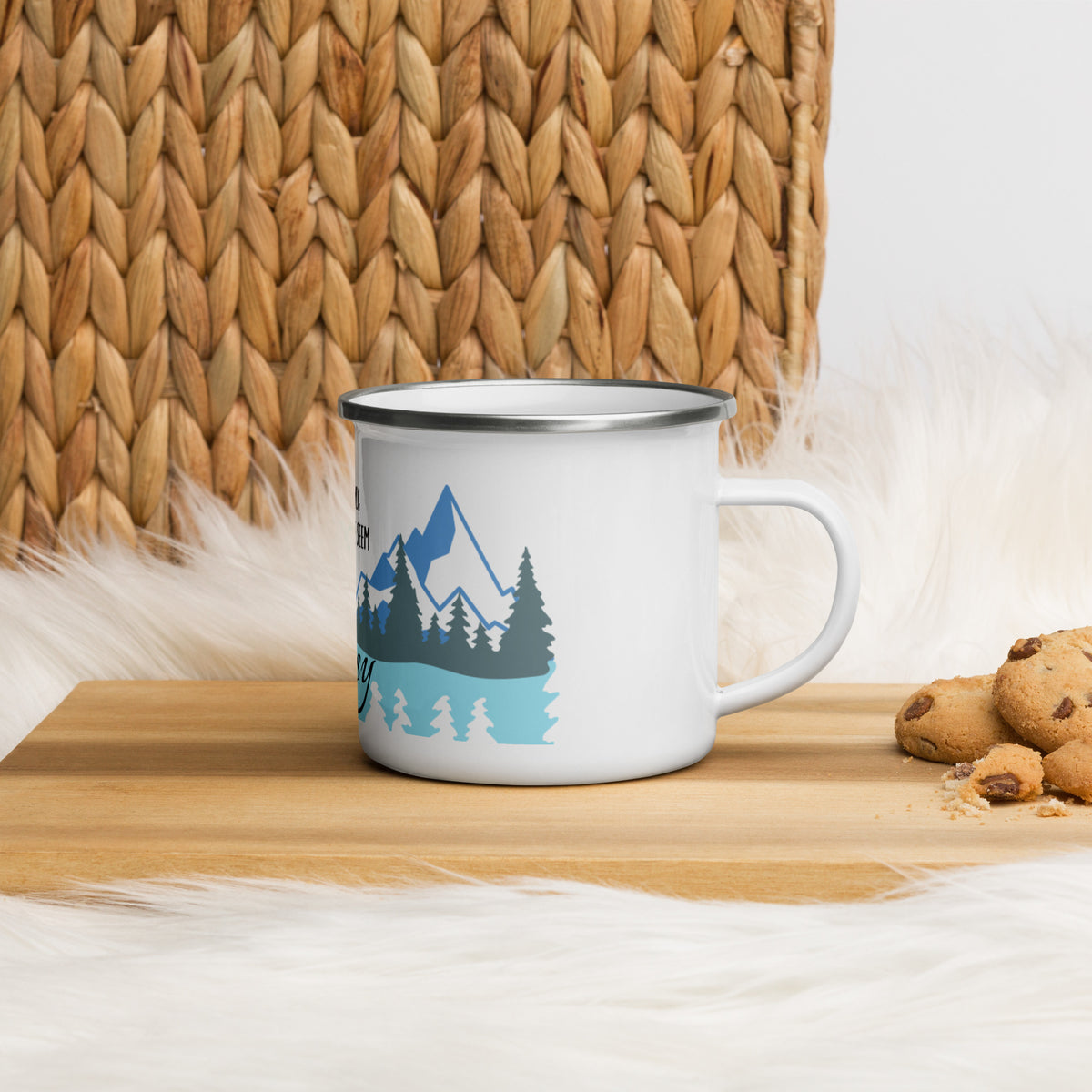 We Definitely Go Camping Enamel Mug
