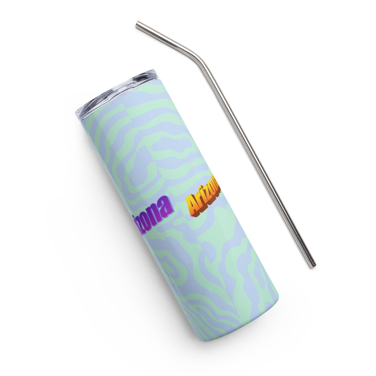 Arizona WordArt Steel Tumbler
