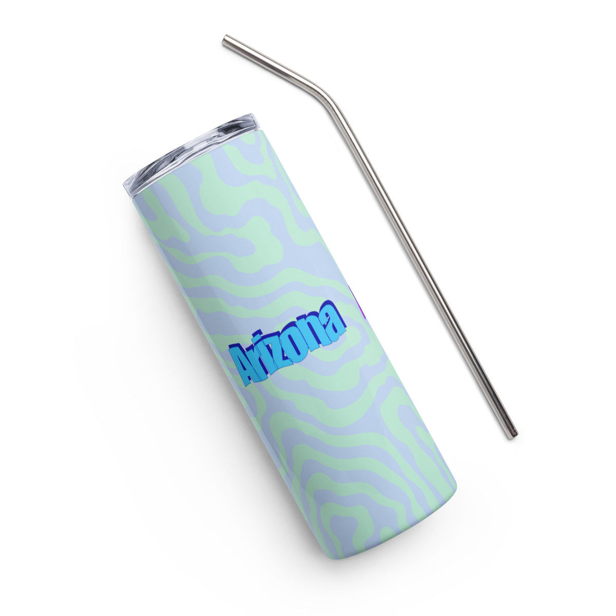 Arizona WordArt Steel Tumbler