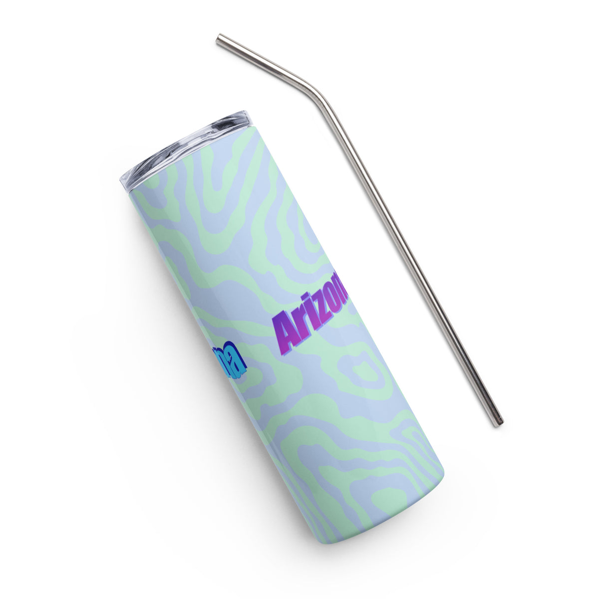 Arizona WordArt Steel Tumbler