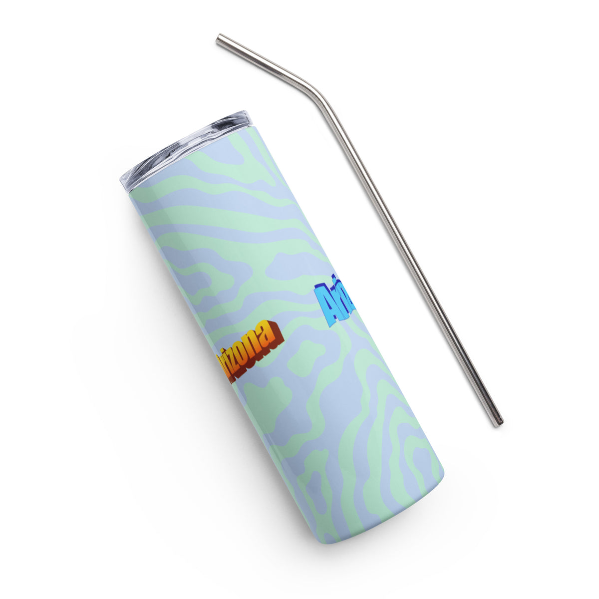 Arizona WordArt Steel Tumbler