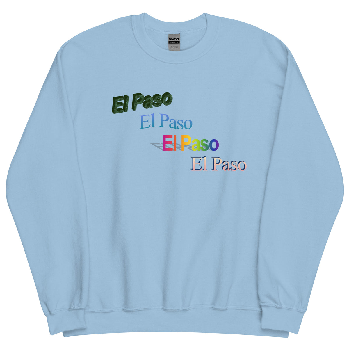 El Paso WordArt Sweatshirt