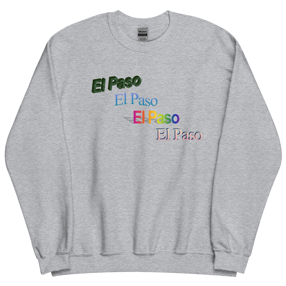 El Paso WordArt Sweatshirt