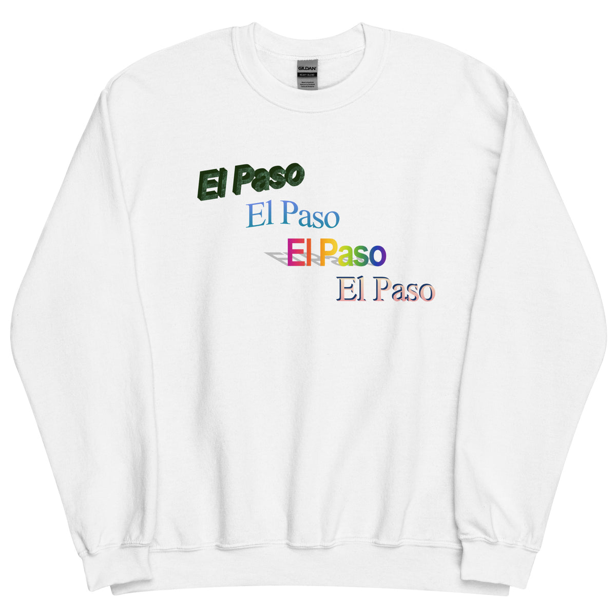El Paso WordArt Sweatshirt