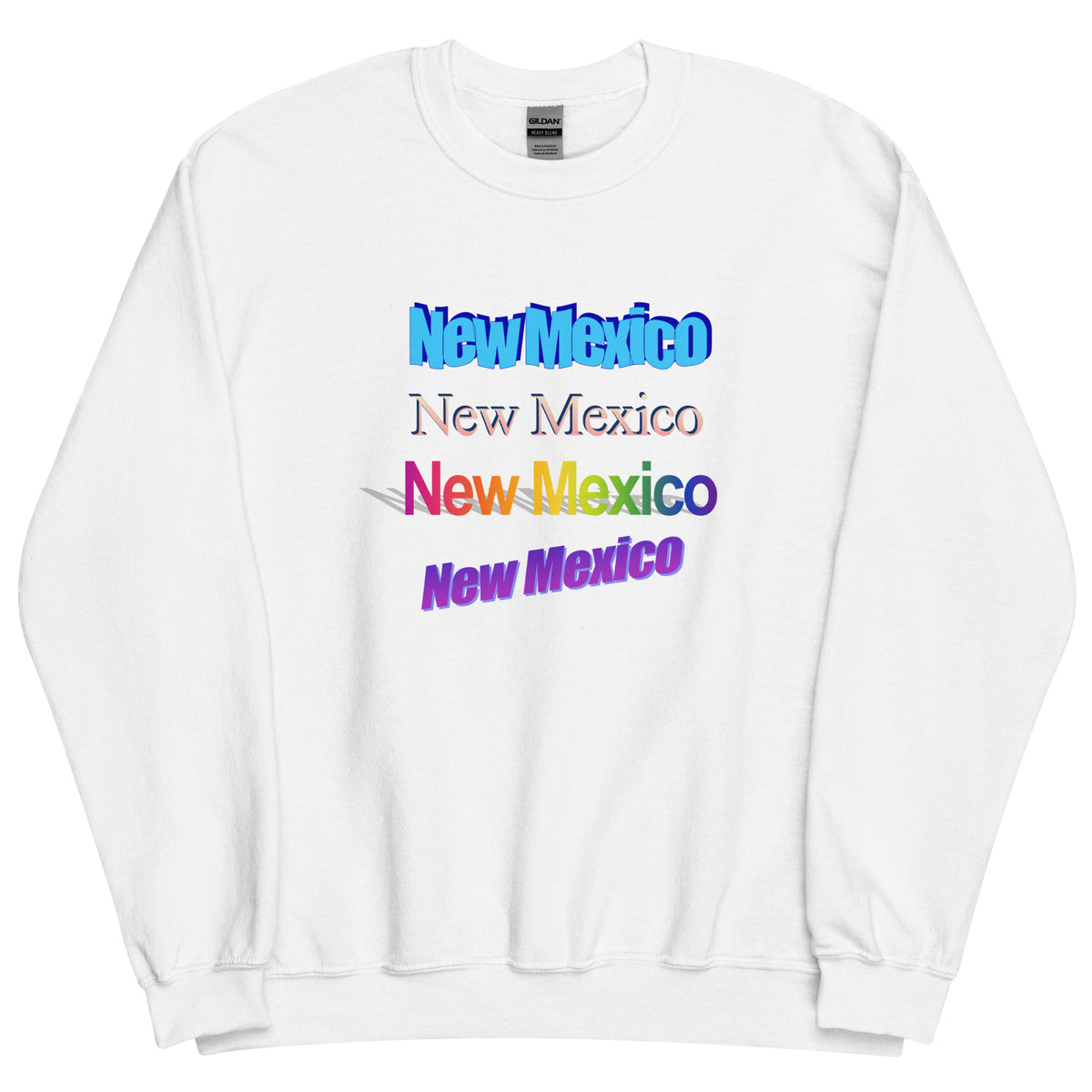 New Mexico WordArt Sweatshirt