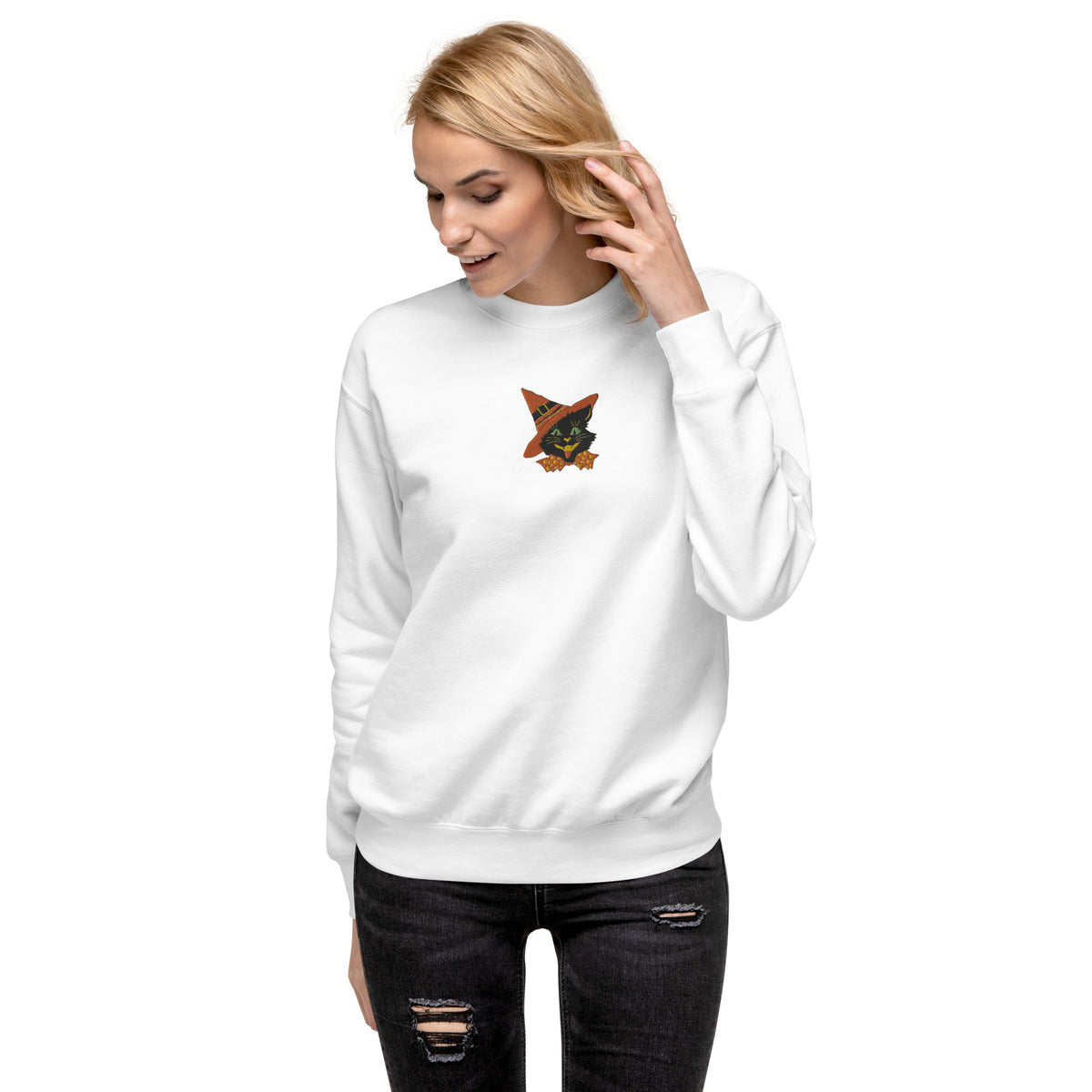 Halloween Cat Unisex Sweater