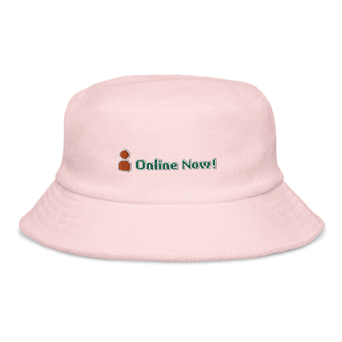 Online Now! Terry Cloth Bucket Hat