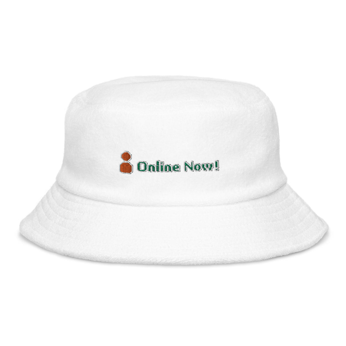 Online Now! Terry Cloth Bucket Hat